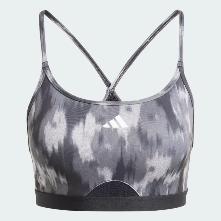 Aeroreact Training Essentials Light-Support Allover Print Bra