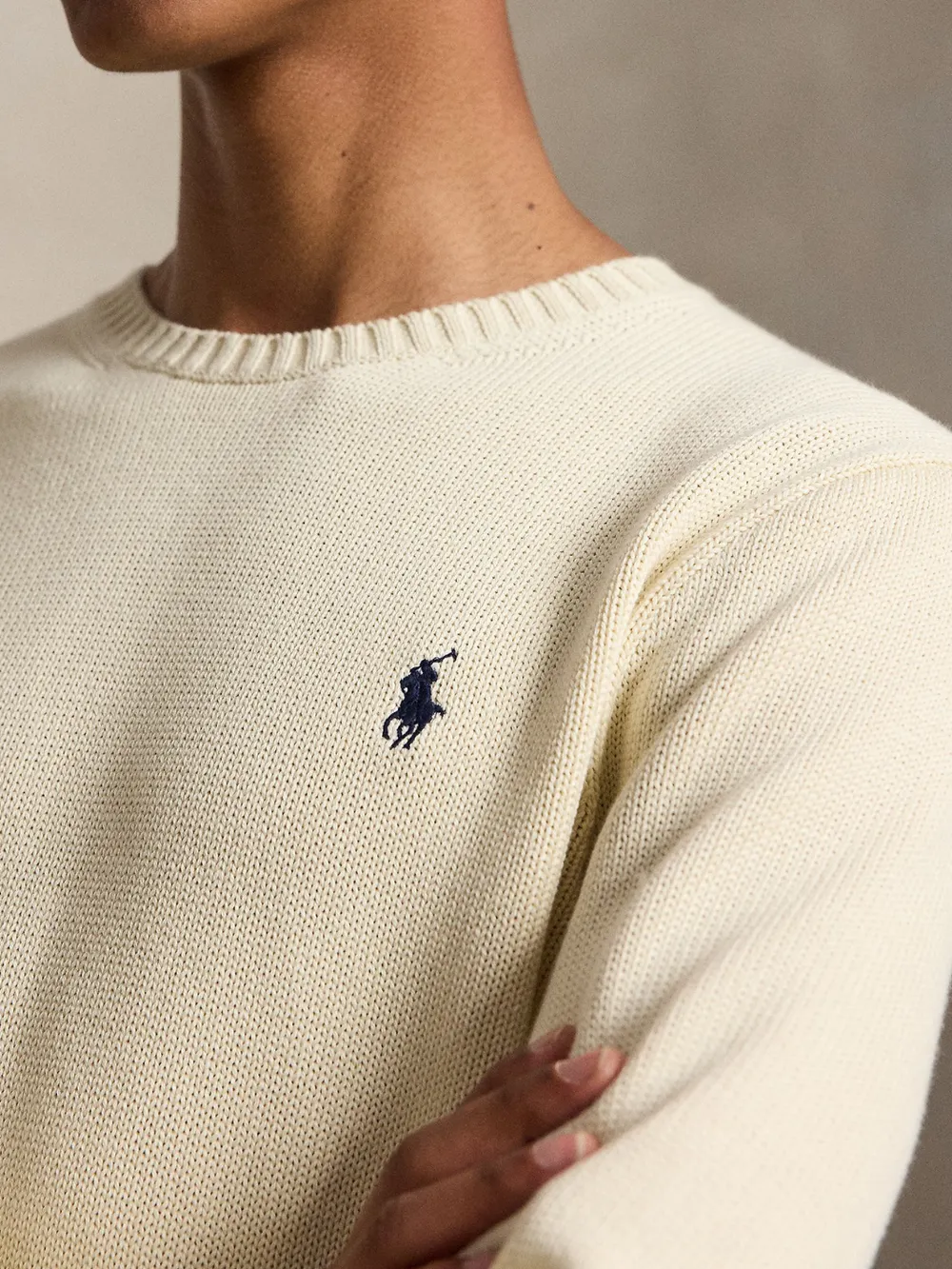 COTTON CREW NECK SWEATER