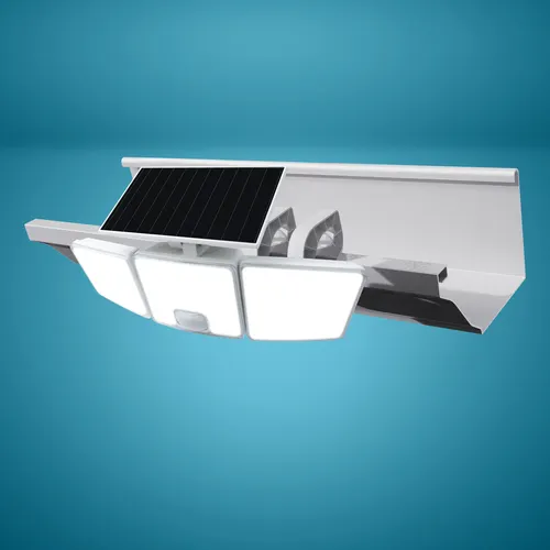 Patriot Lighting® Solar-Powered Tri-Head 120° Motion Sensing LED White 1000 Lumen Outdoor Security Flood Light