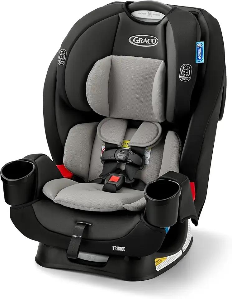 Graco TriRide 3-in-1 Convertible Car Seat - Highback Booster, Forward & Rear Facing Modes, Suitable from Newborn to Preschooler, Perfect for Long Journeys in Redmond Color