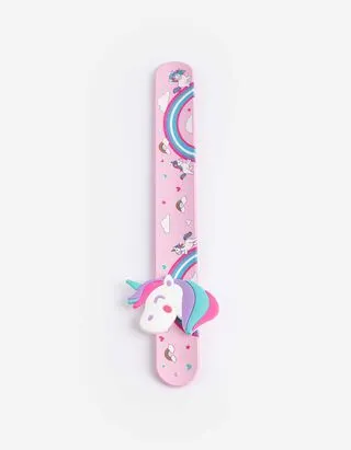Bracciale a scatto - Unicorno - rosa