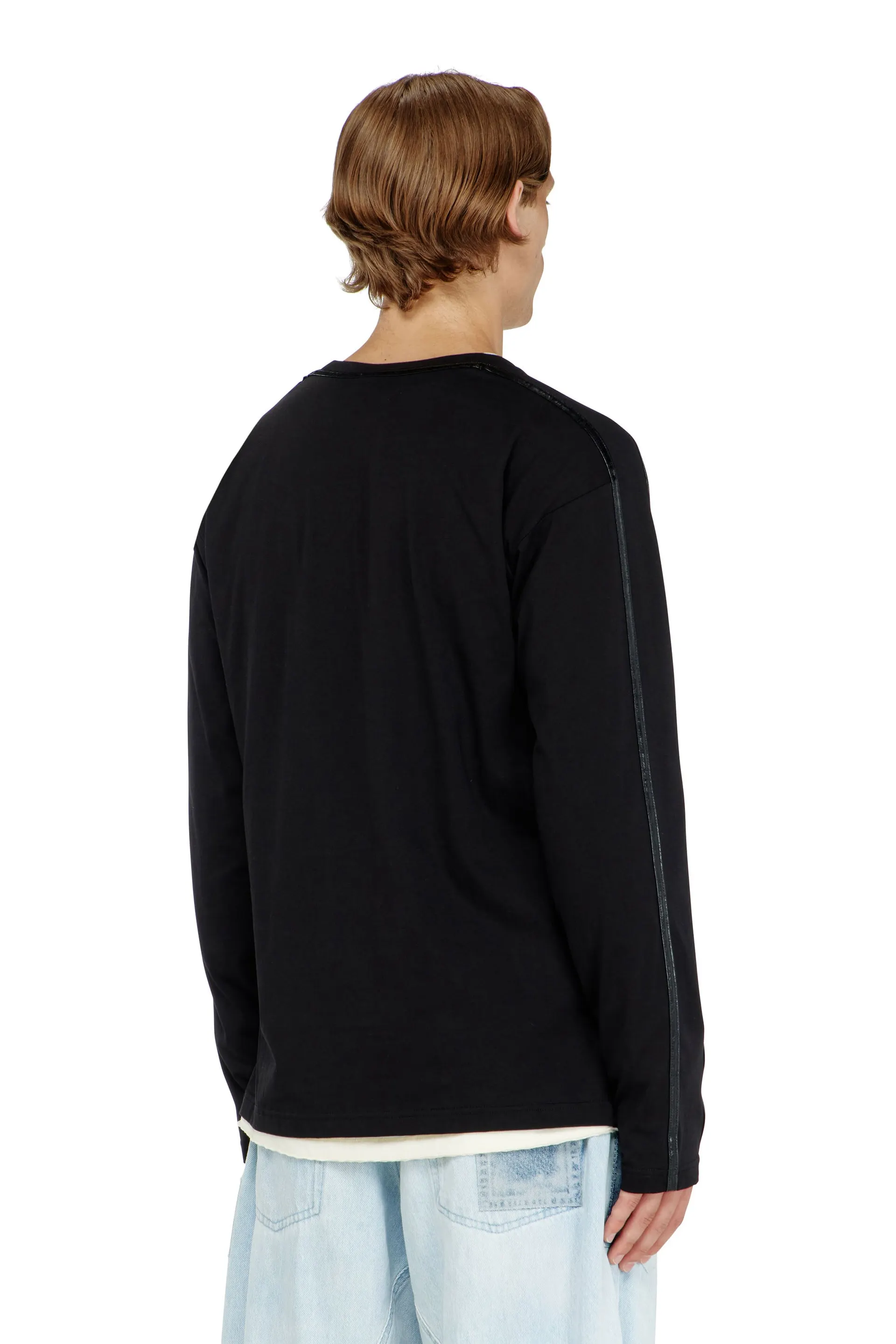 Long-sleeve T-shirt with tonal trims