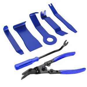 Strumento per lo smontaggio delle finiture dell'auto, 7 pezzi utensili plastica dura, professionale strumenti smontaggio l'installazione di autoradio