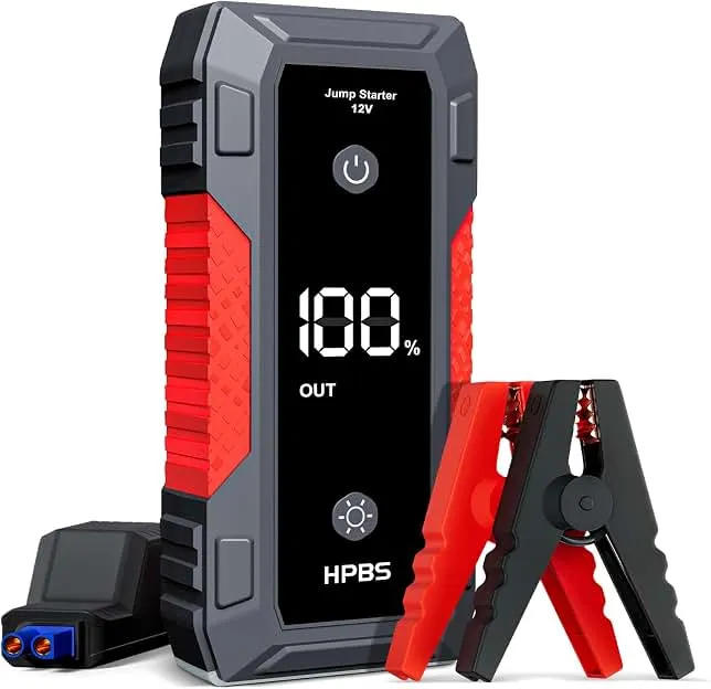 HPBS H50 Jump Starter - 5000A Jump Starter Battery Pack for Up to 10.0L Gas and 8.0L Diesel Engines, 12V Car Battery Jumper Starter Portable with 3.0" LCD…