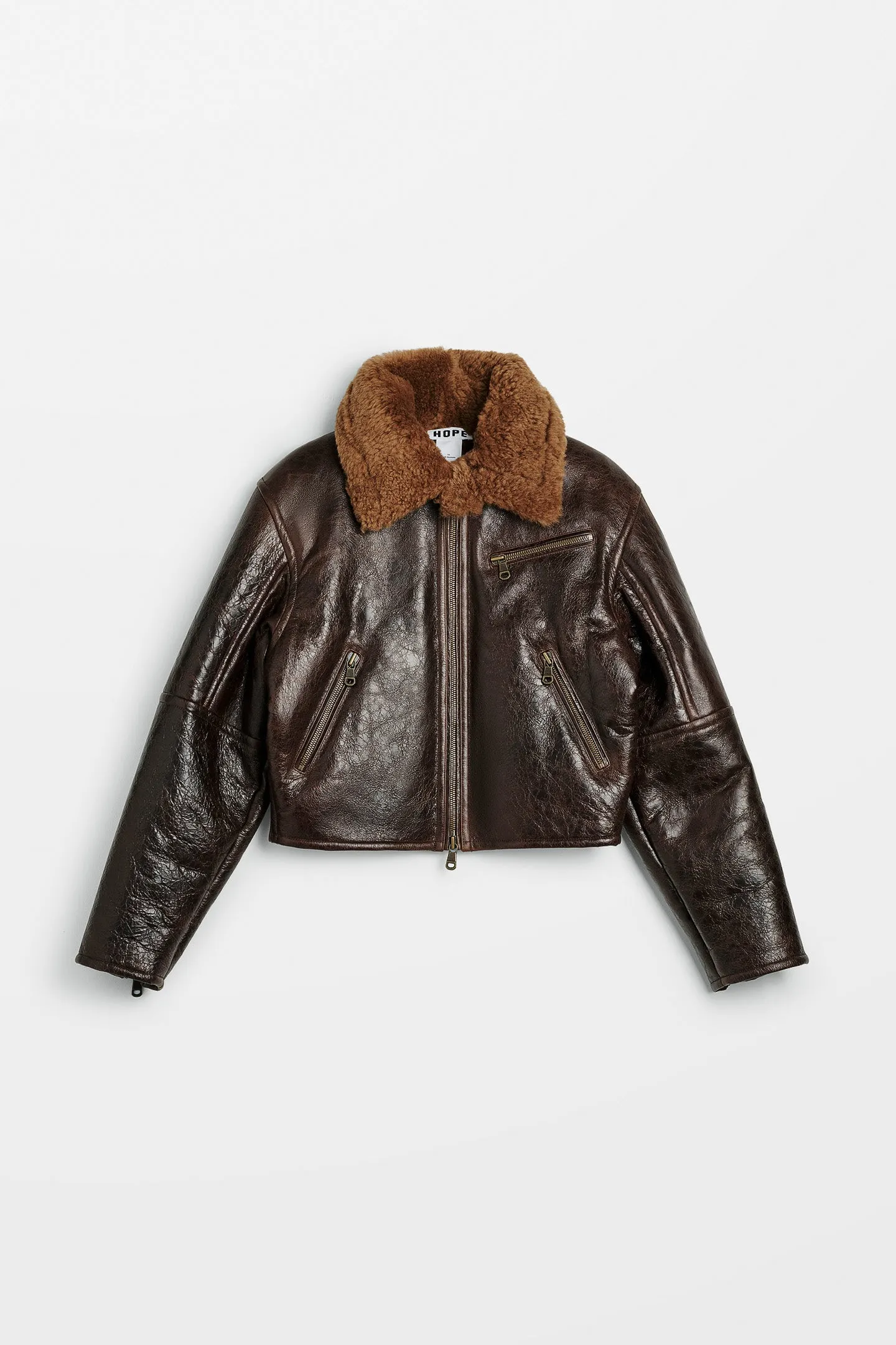 Cropped Shearling Jacket
