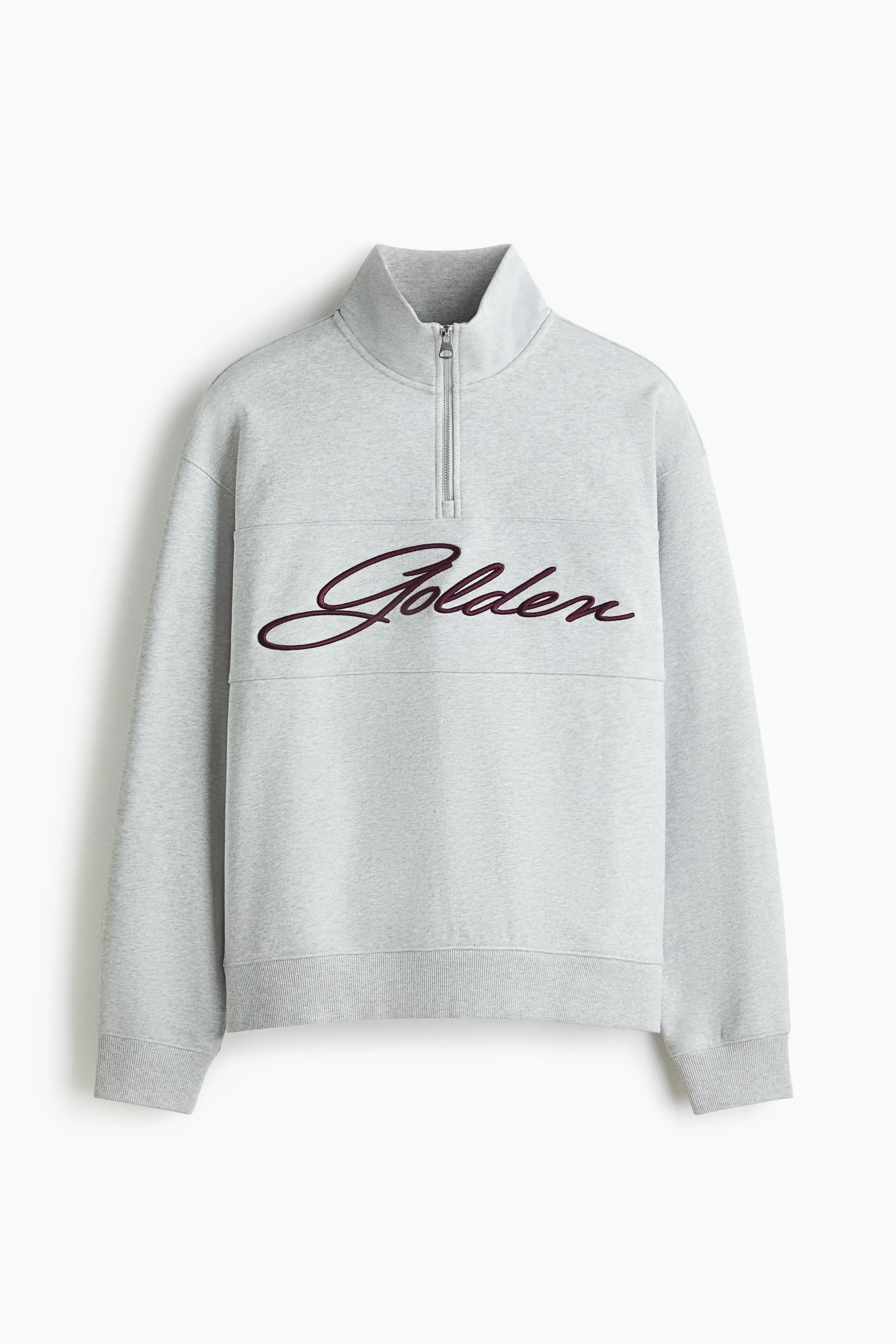 Sudadera Relaxed Fit con zíper superior