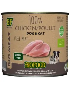 Bf Organic 100% Kip - Hondenvoer