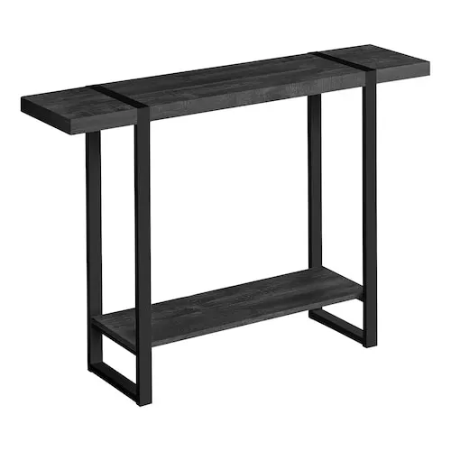 Monarch Specialties Accent Table, Console, Entryway, Narrow, Sofa, Living Room, Bedroom, Metal, Laminate, Black