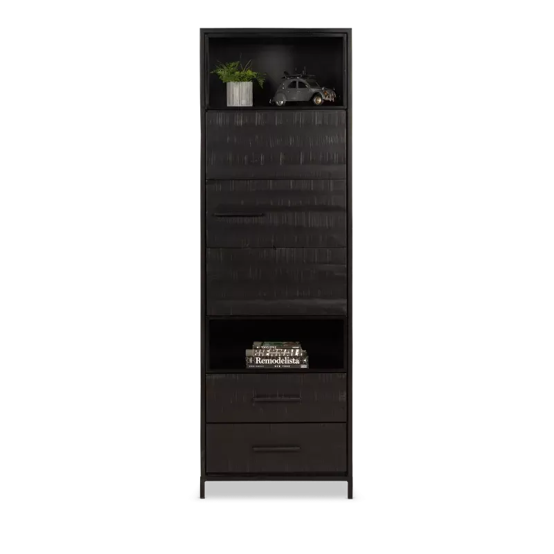 Opbergkast (smal) Panama - Zwart