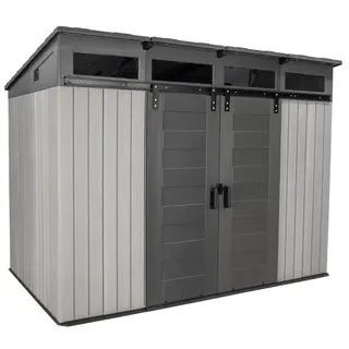 Lifetime Split Barn Door 10' x 6.5' Outdoor Storage Shed