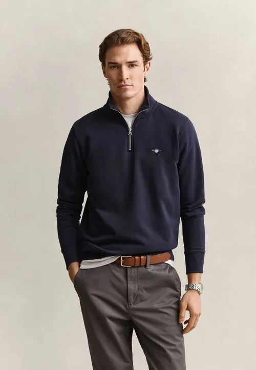 REG SHIELD HALF ZIP - collegegenser - evening blue
