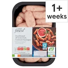 Tesco Finest Pork Cocktail Sausages 454G