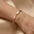 Armband in edelstaal met ovale schakels
