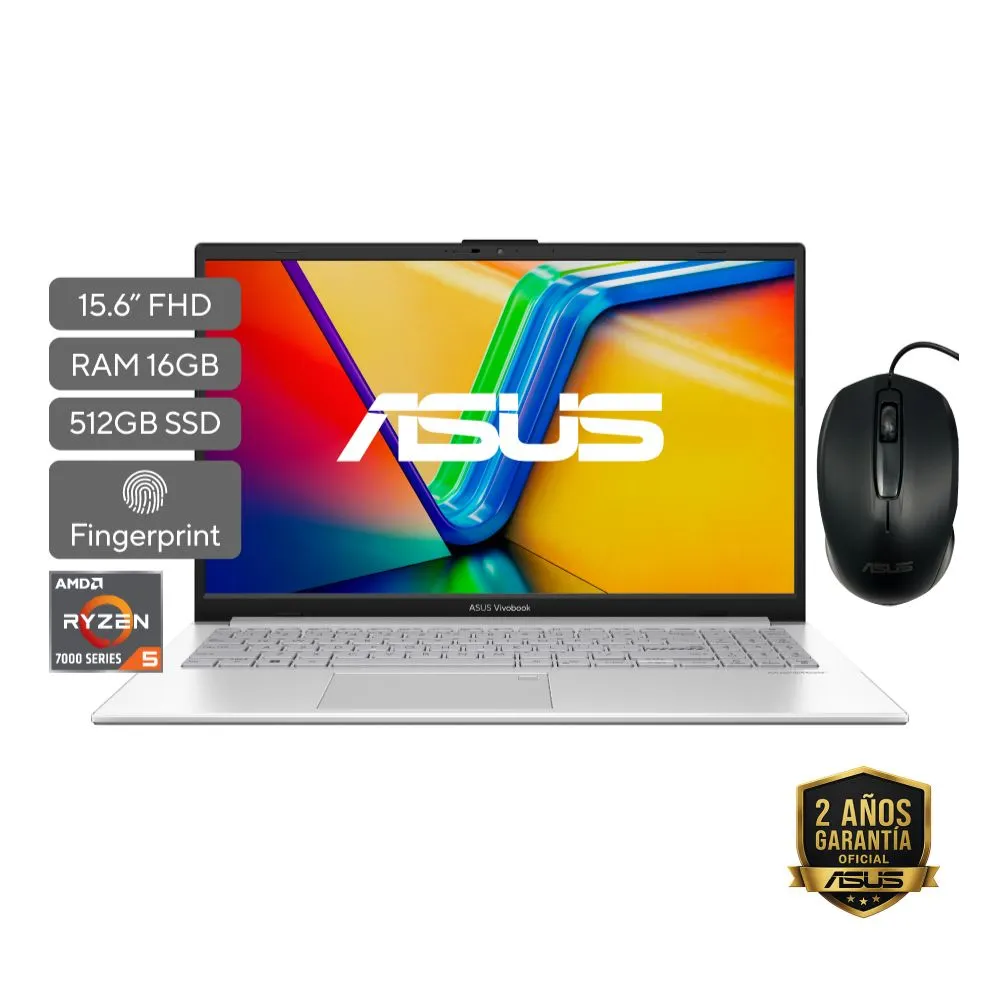 ASUS Vivobook Go 15 E1504FA-BQ4360 Laptop Ryzen 5 16GB 512GB SSD 15.6”