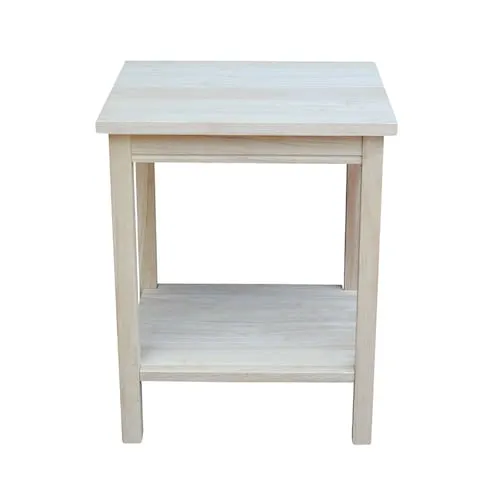 International Concepts Unfinished Portman Small Accent Table