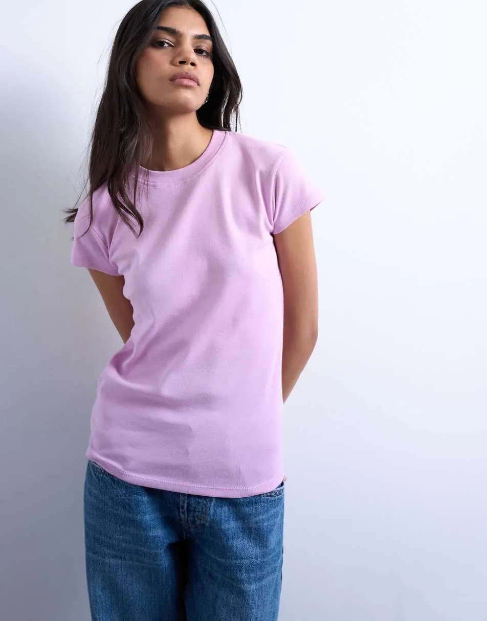 Topshop everyday tee in pink