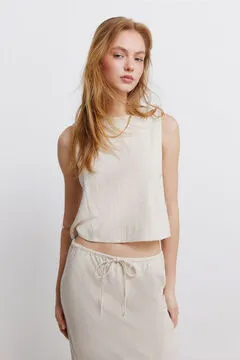 Blusa sin mangas