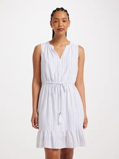 Just Jeans Alice Tie Waist Tiered Dress