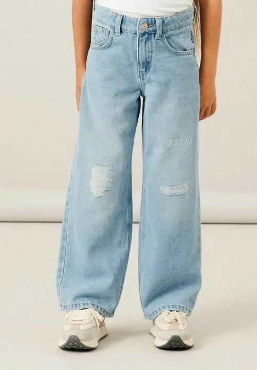 Wide Leg - Jeans relaxed fit - light blue denim