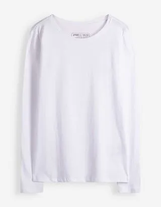 Maglia a manica lunga - Base - bianco