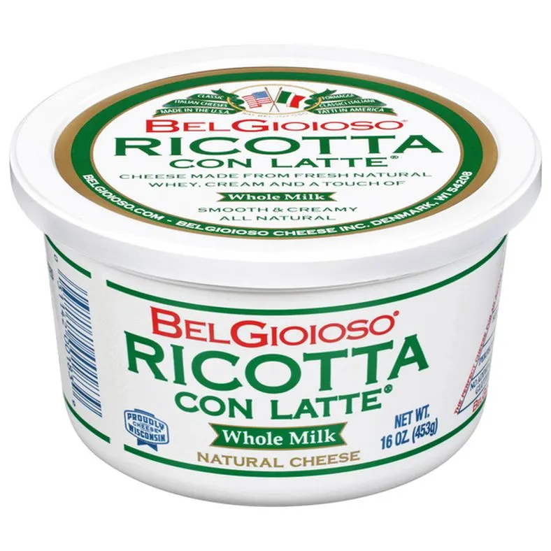 BelGioioso Ricotta, Whole Milk, Natural Cheese