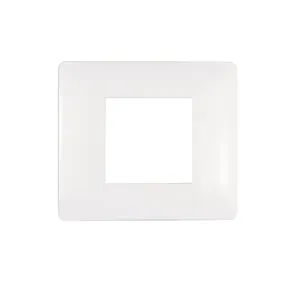 Placca 2 moduli serie Luhta LEXMAN bianco