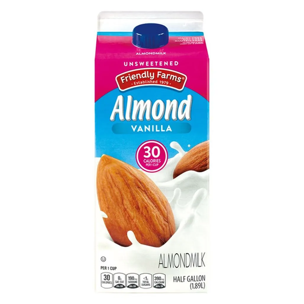 Friendly Farms Vanilla Unsweetened Almondmilk