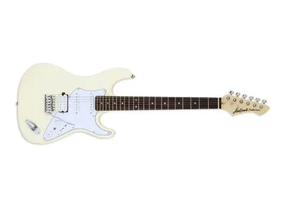 ARIA 714 STD - VINTAGE WHITE - ST-STYLE ELECTRIC GUITAR - HB/S/S