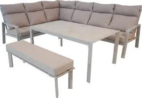 Intratuin 6-zits loungeset Lille taupe