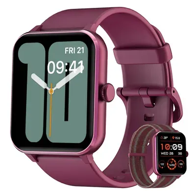 Smartwatch für Damen Herren, Blackview R50 1,85" großer HD Touch-Farbbildschirm Fitnessuhr, Temperaturmessung/Überwachung von SpO2/Pulsuhr/ Fitness Tr