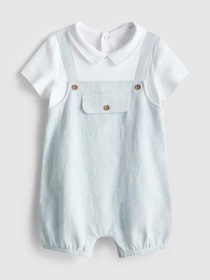 0–12 mois | Ensemble barboteuse style salopette