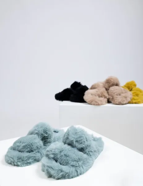 Grace Slippers Blue
