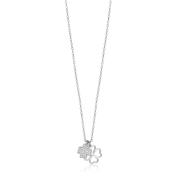 Halssmykke Kløver 925 Sølv