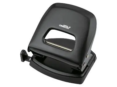 Grapadora / Perforadora / Dispensador de cinta adhesiva (negro, puñetazo)