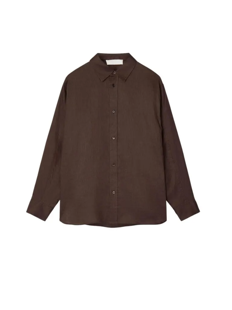 Linen Coastal Shirt - Brun