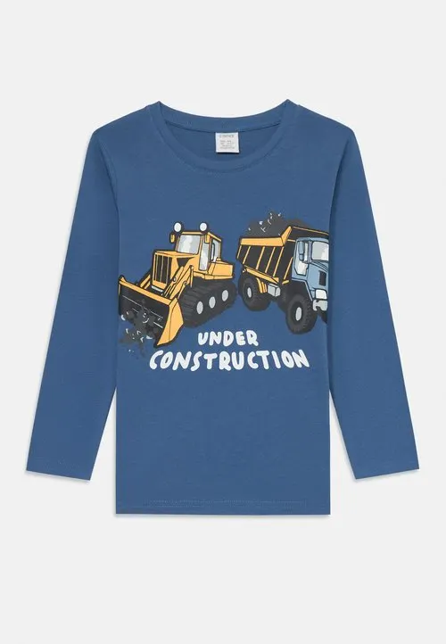 WORKING VEHICLES - Topper langermet - light dusty blue