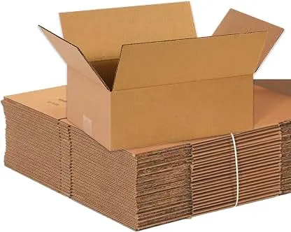 BOX USA Shipping Boxes 14L x 10W x 5H 25-Pack Flat Corrugated Cardboard Box for Packing, Moving and Storage BOX USA Shipping Boxes 14L x 10W x 5H 25-Pack Flat Cor…