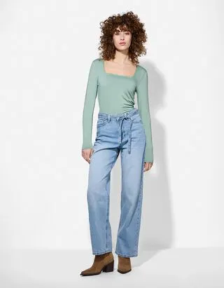 Jeans - Straight fit - celeste