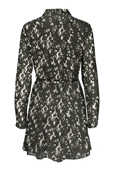 Vestido corto de gasa