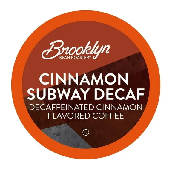 Brooklyn Bean Roastery Cinnamon Subway Decaf Coffee Pods for Single-Serve Coffee Brewers, 40-Pack $24.95