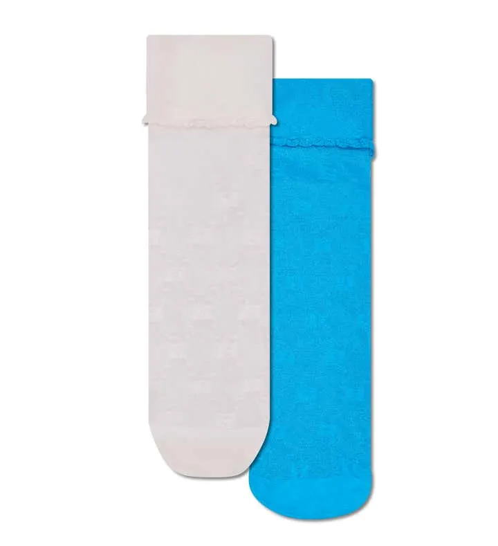 2-Pack H Monogram Mini Crew Socks