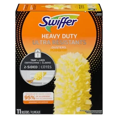 Dusters Heavy Duty Multi-Surface Duster Refills for Cleaning, Unscented, 11 Count
