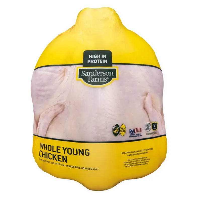 Sanderson Farms USDA Whole Young Chicken, per lb
