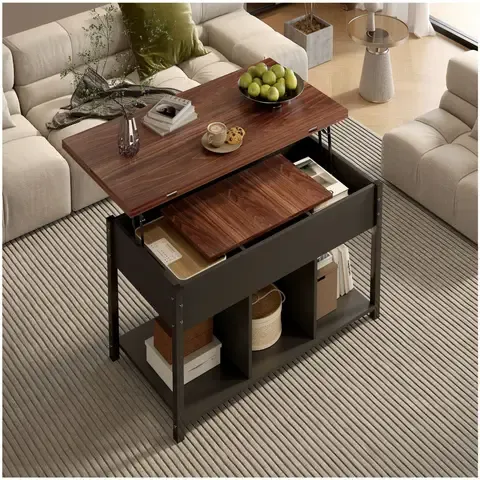 Mesa De Centro Covertible Expandible 3 En 1 Multiuso