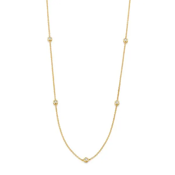 Diamantsmykke 375 Gult Gull