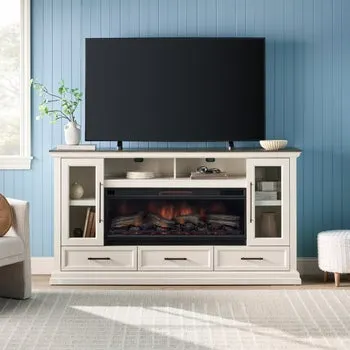 Tresanti Juliette 75” Console with Electric Fireplace
