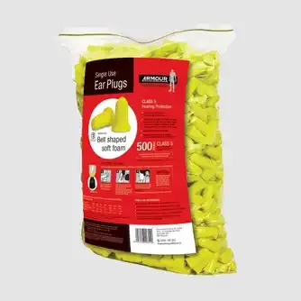 Armour Class 5 Bell Ear Plug Uncorded Refill Bag 500pk