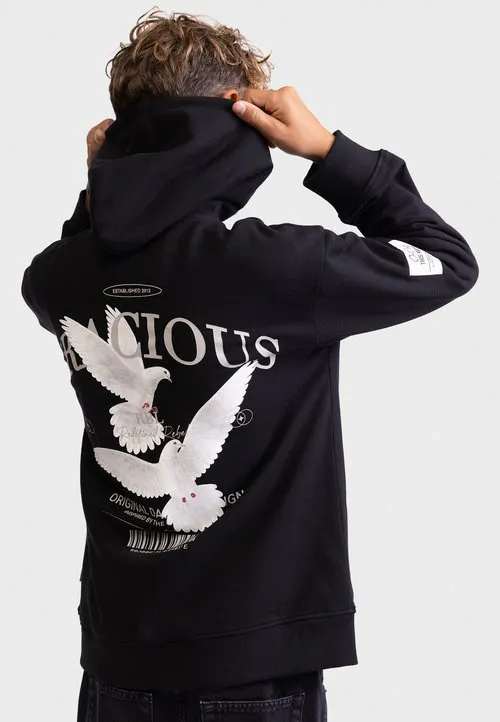 NEIL HOOD BOXY FIT - Hoodie - black