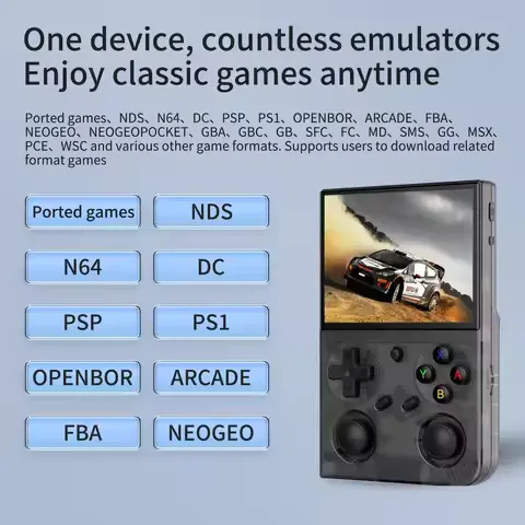 BATLEXP G350 Handheld Game Console 3.5'' IPS Screen Linux System Dual Joystick Vibration Motor Retro Portable Video Console Gift