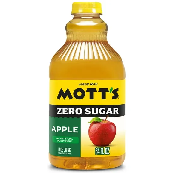 Rollback Mott's Zero Sugar Apple Juice Drink, 64 fl oz, Bottle $3.14 Was $3.93 4.9 ¢/fl oz